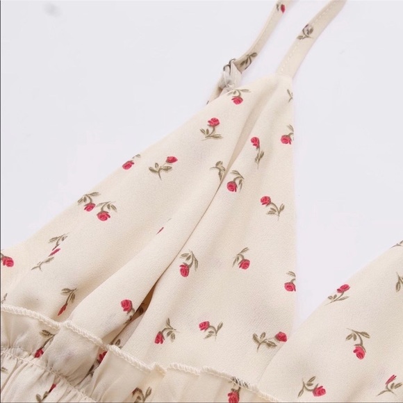 Rosie Summer Mini Dress, Lux Lined Mini In Petal Print, Fit & Flare Flowy Dress - Picture 11 of 16